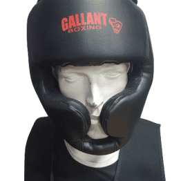 BOXING HEAD GUARD WITH CHEEK PROTECTOR BLACK